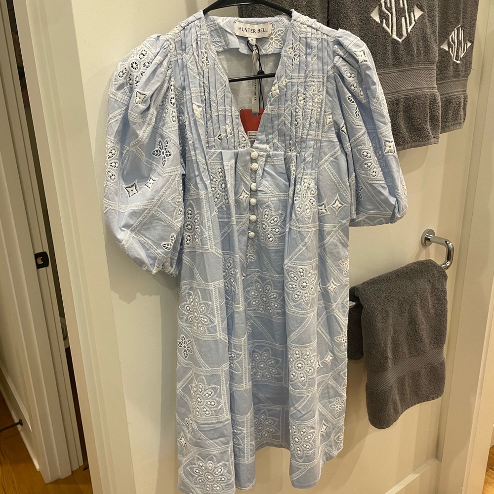 Hunter Bell Oxford Eyelet Dress